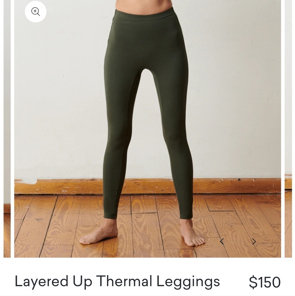ADAY Layered Up Thermal Leggings - BLACK